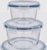 SILVERCREST Staklene posude za pohranjivanje namirnica 3 kom.