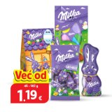 Odabrani Uskršnji čokoladni proizvodi Milka od 45 g do 182 g