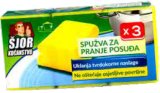 Šjor kućanstvo SPUŽVA ABRAZIVNA 3 kom