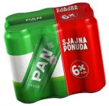 Pan PIVO zlatni, lager 6x0,5 l