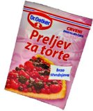 Preljev za torte Dr. Oetker Svijetli, crveni 12 g