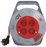 Produžni kabel motalica EMOS 10 m 3 x 1,0 mm2 (4 x SCHUKO) - P19510