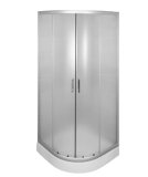 Tuš kabina Aquaart Pulse polukružna s kadom 80x80x198 cm