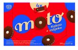 Keks Moto kakao, kakao-mlijeko Kraš, 192 g