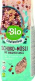 DmBio čokoladni müsli s hrskavim pahuljicama bez glutena, 375 g