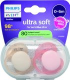Philips Avent duda varalica Soothie, 0–6 mj. 2 kom.