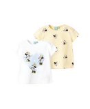 Komplet 2 majice kratkih rukava Minnie Mouse 100% pamuk za bebe