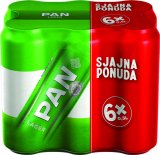Pivo svijetlo Lager 4,8% alk, Zlatni 5% alk. * Pan, 3 l (6 x 0,5 l