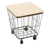 METALNI STOLIĆ na kotačićima, dim.: 38,5 x 38,5 x 43 cm 1 kom
