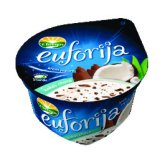 Jogurt Euforija Vanilija borovnica, Vanilija jagoda 150 g