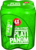Pivo svijetlo lager 4,8% alk., zlatni 5% alk. Pan, 2 l (4 x 0,5 l)