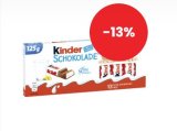 Čokolada s mliječnim punjenjem Kinder 125 g