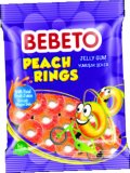 Bomboni Bebeto Peach rings 80 g