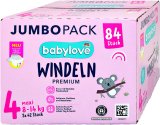 Babylove premium pelene jumbo maxi vel. 4 (8–14kg), 84kom.