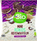 DmBio mini kokos snack od riže s tamnom čokoladom, 60g