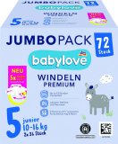 Babylove premium pelene junior vel. 5 (10–16kg), 72kom
