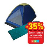 -35% na šatore i vreće za spavanje