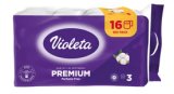 TOALETNI PAPIR VIOLETA PREMIUM 3 sloja, lavanda ili pamuk, 16 rola u pakiranju