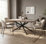 Logan stol 200x95x75 cm hrast
