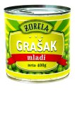 Grašak mladi Zorela, ocijeđena masa: 265 g