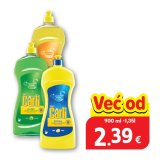 Deterdžent za ručno pranje posuđa, odabrane vrste Čarli 900 ml - 1,35 l
