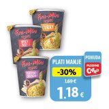 Noodles u čaši, razne vrste Fini Mini 65 g