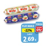 Posebna salama, od pilećeg i purećeg mesa, polutrajni proizvod Wudy ili Pavo 1000 g