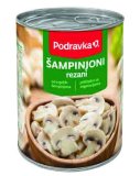 Podravka ŠAMPINJONI rezani, ocijeđena masa 220 g