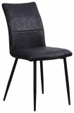 STOLICA Perry crna metal, tekstil