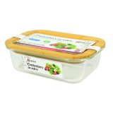 Staklena posuda s bambus poklopcem 1,52 l, 1 kom