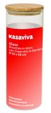 Staklena posuda s bambus poklopcem fi 10, 29 cm 1 kom