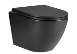 WC školjka Stil Remi Rimless black viseća