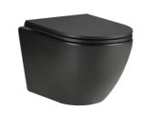 WC školjka Stil Remi Rimless black viseća 1 kom 