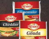 PRESIDENT Sir za toast Gouda, Emmentaler ili Cheddar MPC 02.05.2025. = 1,79 € 1 kg = 11,27 €
