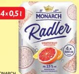 MONARCH Pivo radler limun ili grejp MPC 24.04.2026. = 3,99 € 1 l = 1,60 €