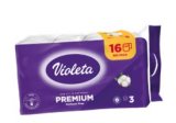 TOALETNI PAPIR VIOLETA PREMIUM 3 sloja, lavanda ili pamuk 16 rola u pakiranju