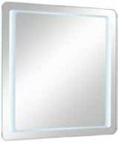 Kupaonsko ogledalo, LED rasvjeta en. učinkovitosti A-A++, senzor na dodir, dim.: 70x70 cm