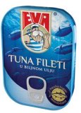 Eva TUNA FILETI u biljnom ulju, ocijeđena masa 81 g