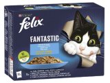 FELIX FANTASTIC tuna, losos, bakalar, list, multipack 12x85 g