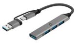HUB 2U1 USB A/USB-C ADDA COLLINS HUB-004-GM 1 kom.