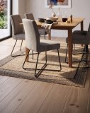 Lincoln blagovaonska stolica 59,5x47x89 cm siva