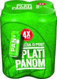 Pivo svijetlo 4,8% alk. Pan, 2 l (4 x 0,5 l)
