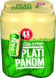 Pivo Zlatni 5% alk.* Pan, 2 l (4 x 0,5 l)