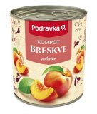 Podravka KOMPOT breskva, ocijeđena masa 240 g