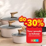 Do -30% na tave i posude za kuhanje, odabrani proizvodi
