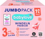 Babylove premium pelene jumbo midi, vel. 3 (4–9kg), 92kom