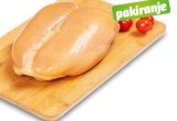 Domaća pileća prsa bez kože s kosti 1 kg