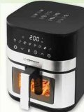 ESPERANZA Friteza na vrući zrak • model EKA003 • snaga: 1400 W • kapacitet: 5 l • podesiva temperatura • timer do 60 min • raspon temperature od 80°C do 200°C • 8 unaprijed postavljenih programa