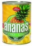 Kompot ananas kolutići Frudela, ocijeđena masa: 290 g