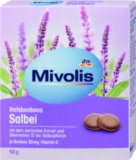 Mivolis tvrdi bomboni za grlo s kaduljom i vitaminom C, 50g